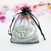 Organza jewelry packaging bags small drawstring pouch gift bag