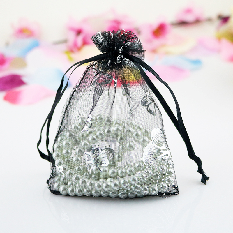 Organza jewelry packaging bags small drawstring pouch gift bag