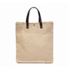 China supplier direct supply natural breathable eco friendly comfortable jute linen tote shopping bag with promotional price