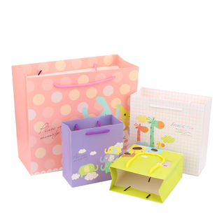 Reusable eco custom logo printed brown paper bag paper shopping bag paper gift bag