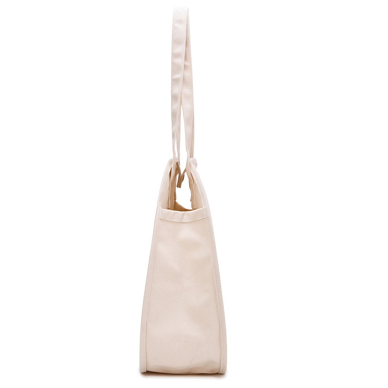 Newest design fashional round eco-friendly canvas tote bag for girls