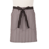 Striped designed new and fashional durable short work cotton apron for waiters