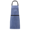 Wholesale good price striped design eco-friendly oil-fouling long cotton apron for kitchen 