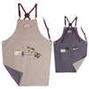 New design double color dustproof eco-friendly work canvas apron for waiters