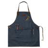 New Design Stylish Denim Tool Apron With Leather Straps