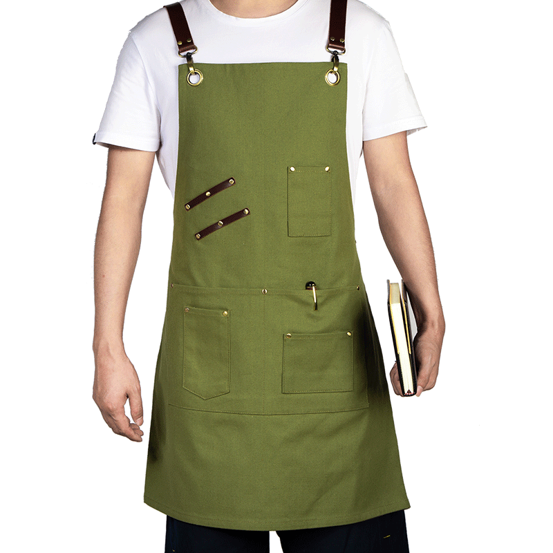 2018 New Design Gardening Gallery Bar Cafe Canvas Work Apron Custom LOGO