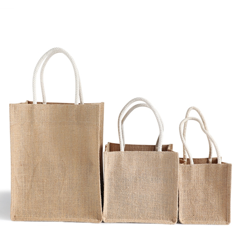 Strong and durable load bearing 10kg reusable jute tote bag