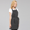 Stripe canvas eco friendly breathable kitchen cooking apron for women