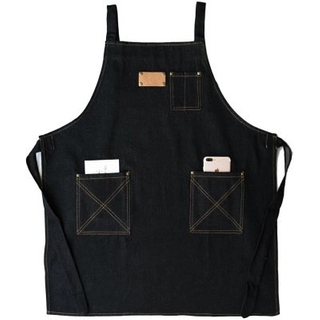Low price custom printed logo cooking waiter denim canvas apron for restaurant