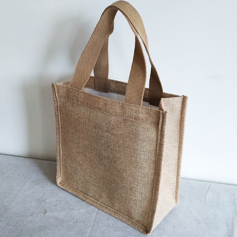Wholesale cheap fine linen shopping bag gift bag portable webbing