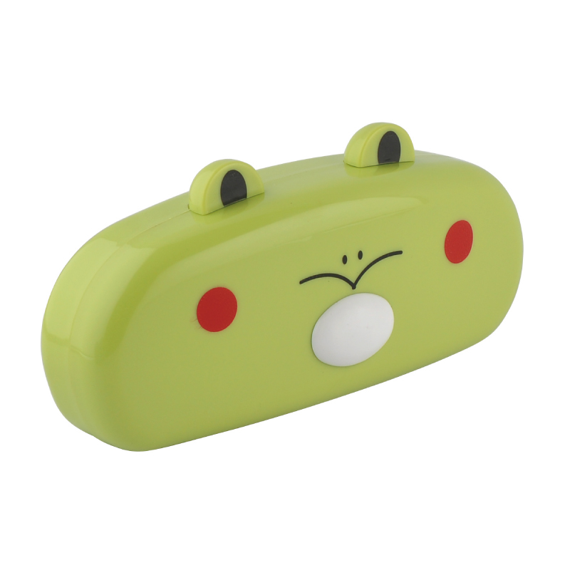 Colored plastic glasses case wholesale three-dimensional cartoon glasses case for ladies