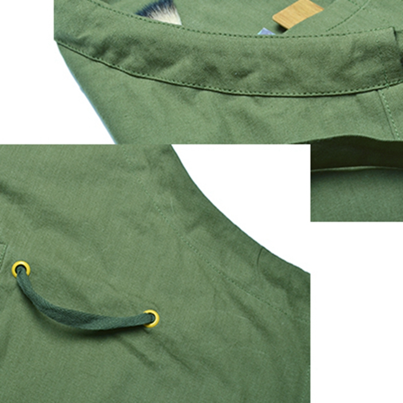 Eco-friendly Comfortable 100% Cotton Household Kitchen Apron