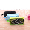 Household oxford cloth transparent shoe storage bag dust proof portable shoe storage travel bag with logo custom