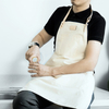 Fashion retro couple admin apron Nordic canvas bodice sleeveless adult painting western restaurant overalls