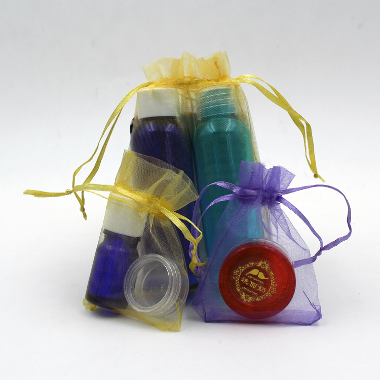 Transparent wedding gift package organza drawstring bag