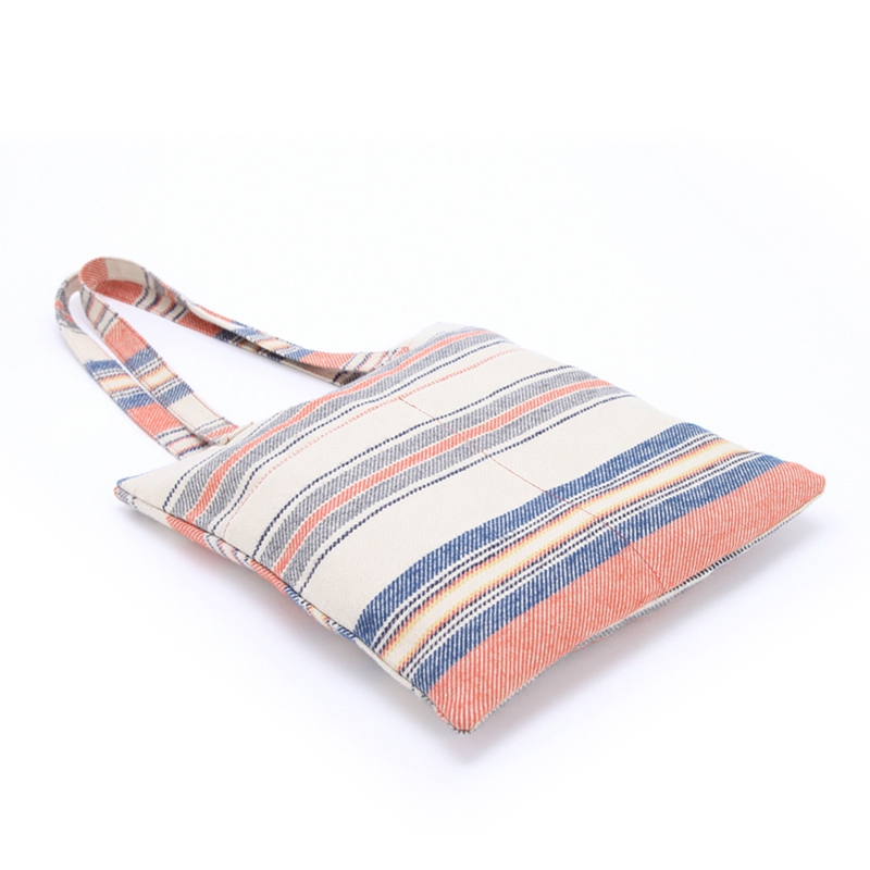 Fashion popular large capacity thick lightweight cotton canvas shopping bag