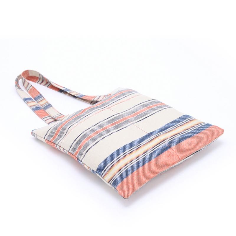 Fashion popular large capacity thick lightweight cotton canvas shopping bag