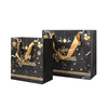  Recycled christmas custom printed shopping kraft paper bag 