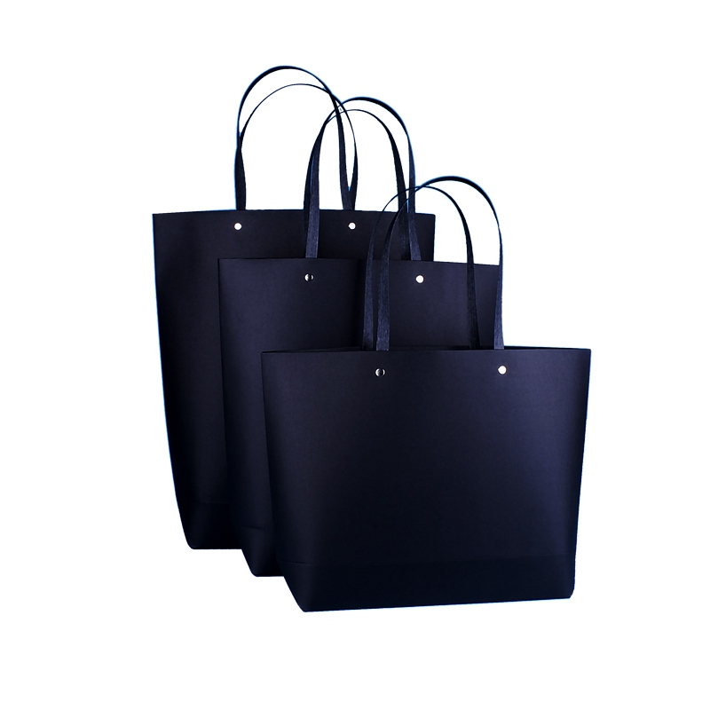 High quality custom two colors eco-friendly kraft paper bag wholesale