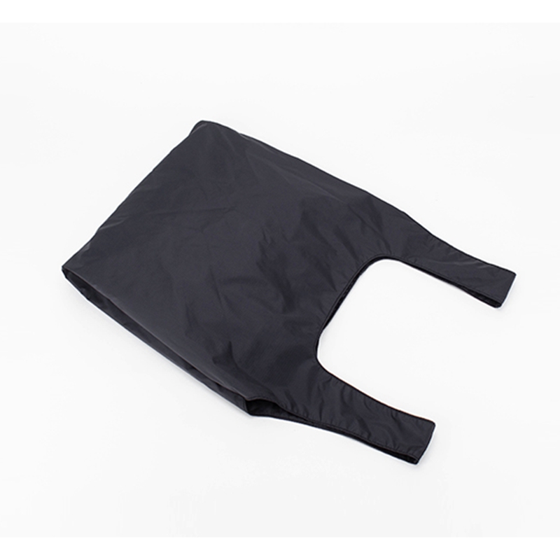 Black waterproof nylon large capacity collapsible leisure travel bag eco shoulder shopping bag storage bag