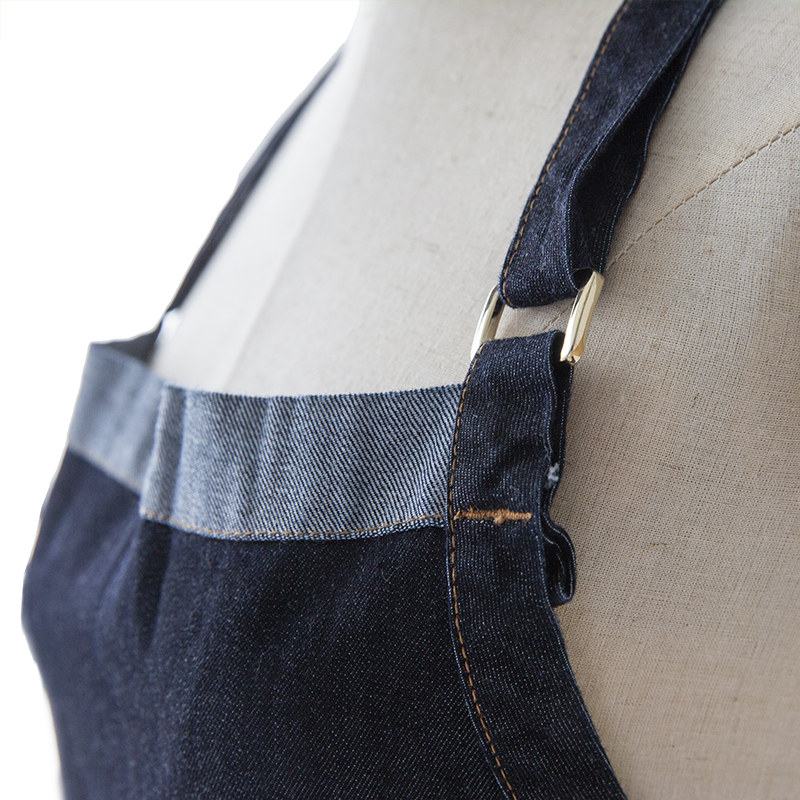 New style eco friendly breathable women denim canvas apron