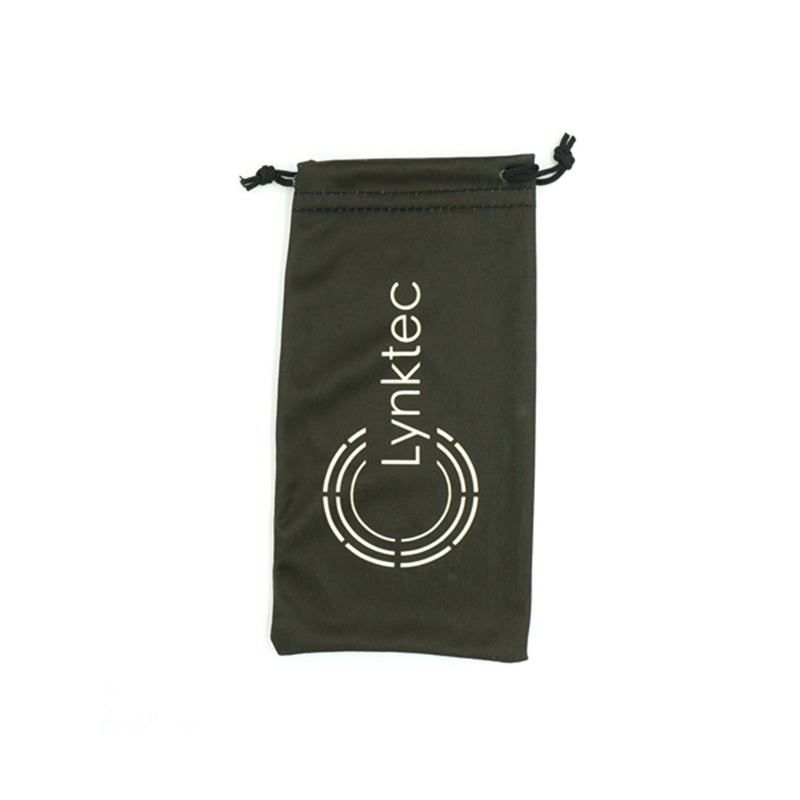 Portable soft microfiber glasses drawstring package bag for sunglasses
