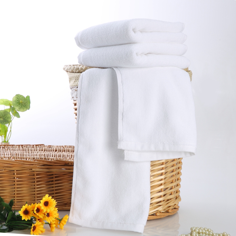 Factory direct supply 100% cotton hote pure white towel 