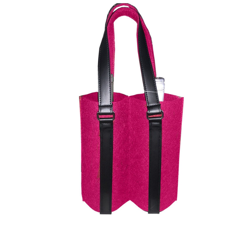 Christmas thickened felt red wine gift bag double wine box custom champagne gift bag