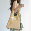 Simple and stylish waterproof pu vest bag shopping shoulder tote bag