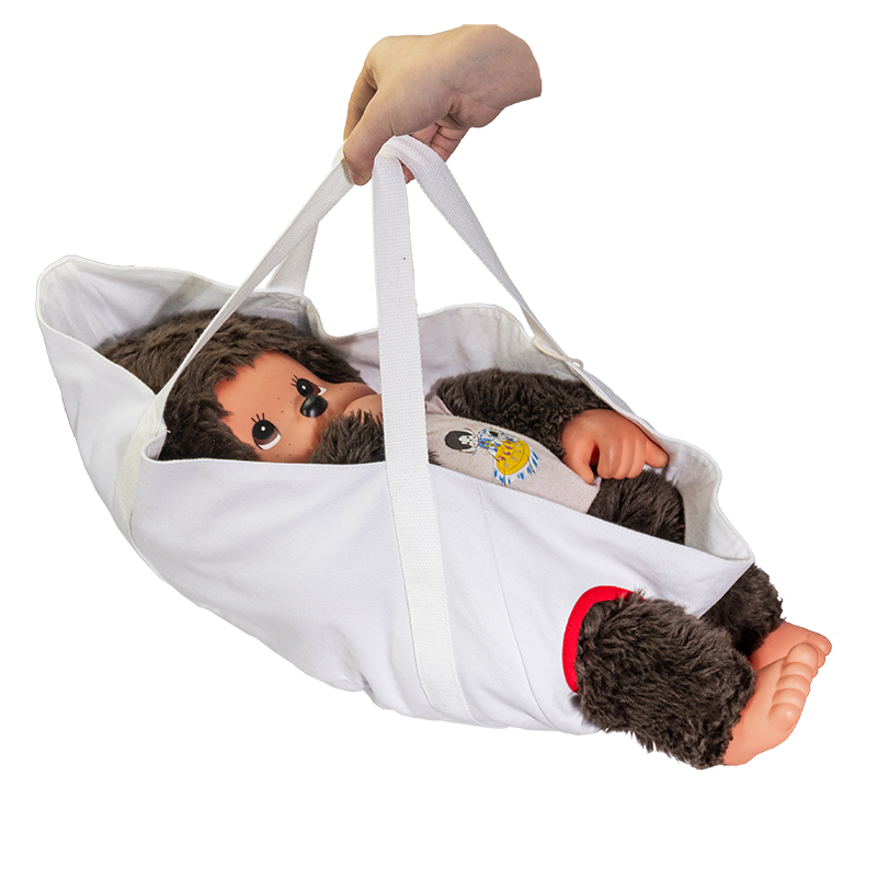 Natural breathable eco friendly super soft and load bearing over 5kg medical cotton canvas tote bag baby carrier bag for mom