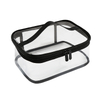 Customized in a variety of sizes and shapes transparent waterproof zipper bag travel storage pvc wash bag