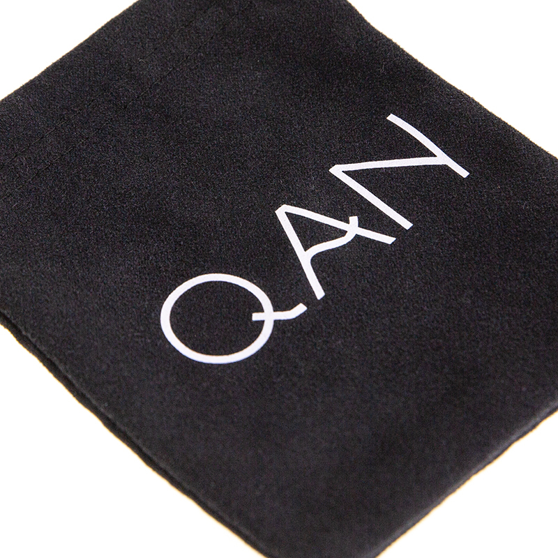 Letter printing soft comfortable eco friendly breathable reusable velvet jewelry gift bag jewelry drawstring package bag