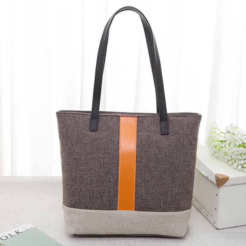 Amazon hot sale high quality simple design waterproof fashional linen cotton bag