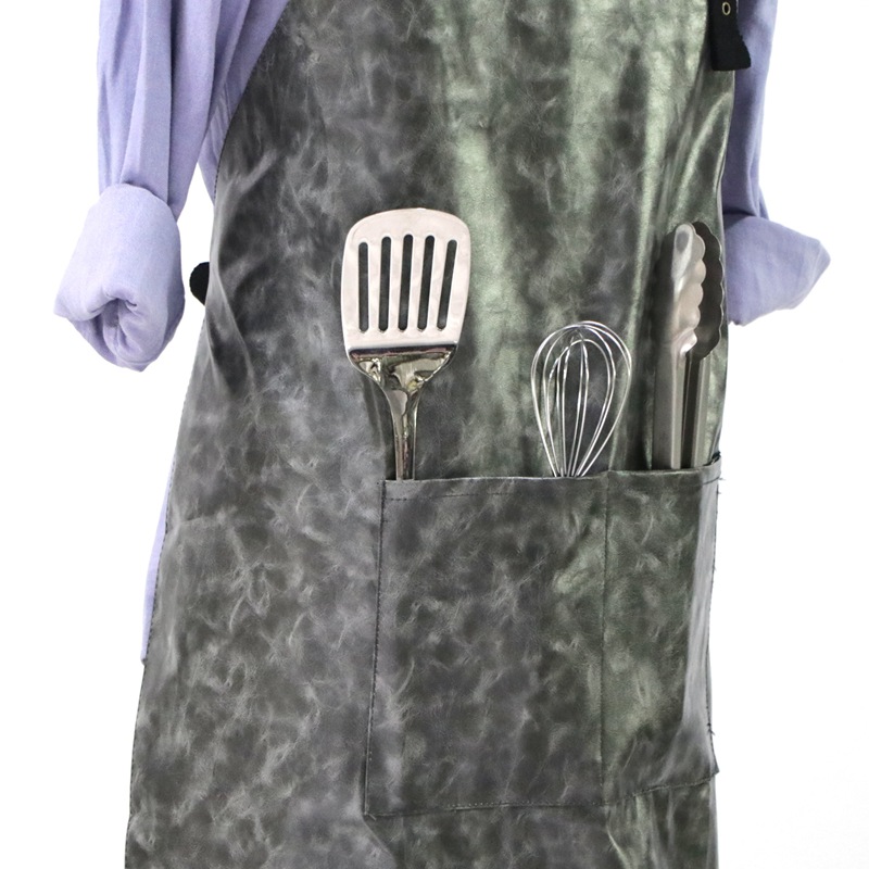 Waterproof Pu Apron with Adjustable Webbing Strap