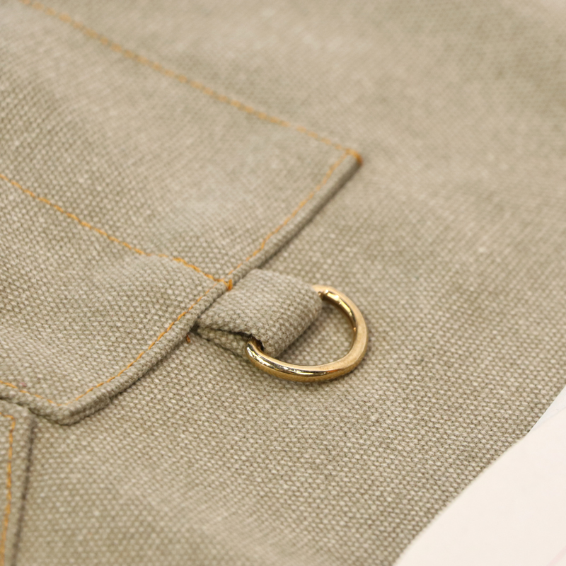 Factory logo printing custom 16oz polyester cotton apron for work