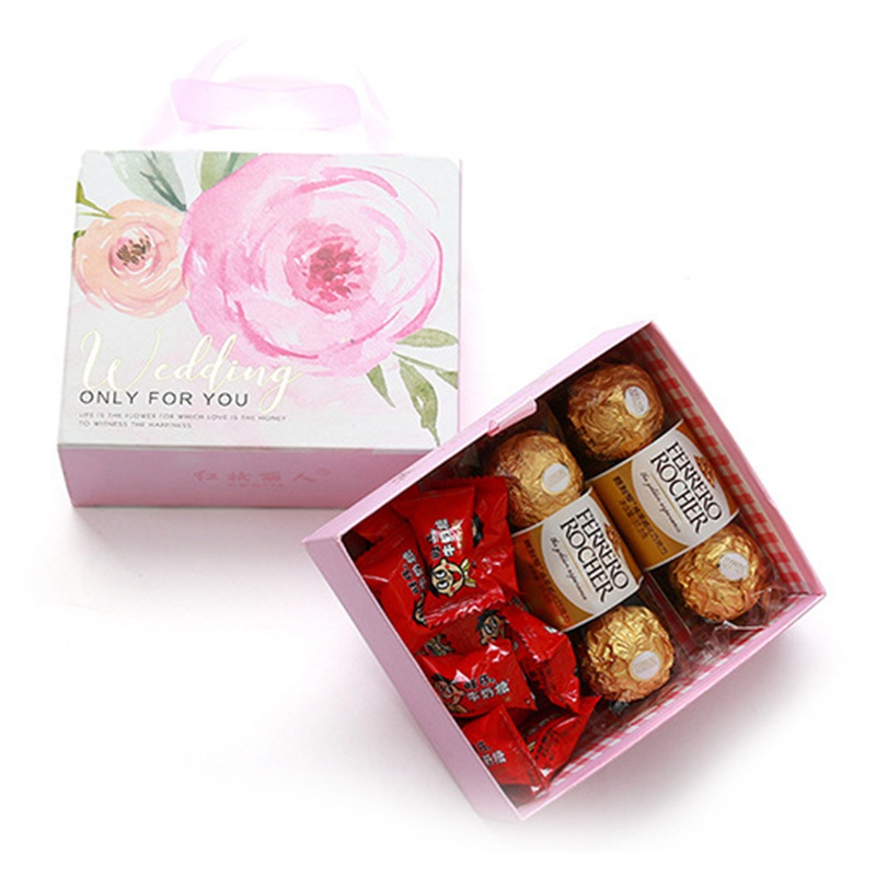 Portable Gift Box Mothers Day Gift Packaging Box Wedding Partner Hand Gift Box Birthday Gift Box