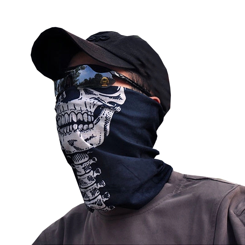 Outdoor Sports Anti UV / Wind / Dust Neck Gaiter Polyester Bandana Camouflage Magic Scarf