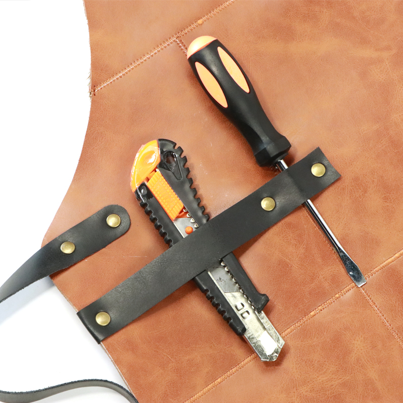 China supplier custom waterproof and anti-fouling genuine leather industrial apron