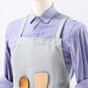Logo Printing Custom Polyester Cotton Apron , Restaurant Waiter Work Apron For Promotional