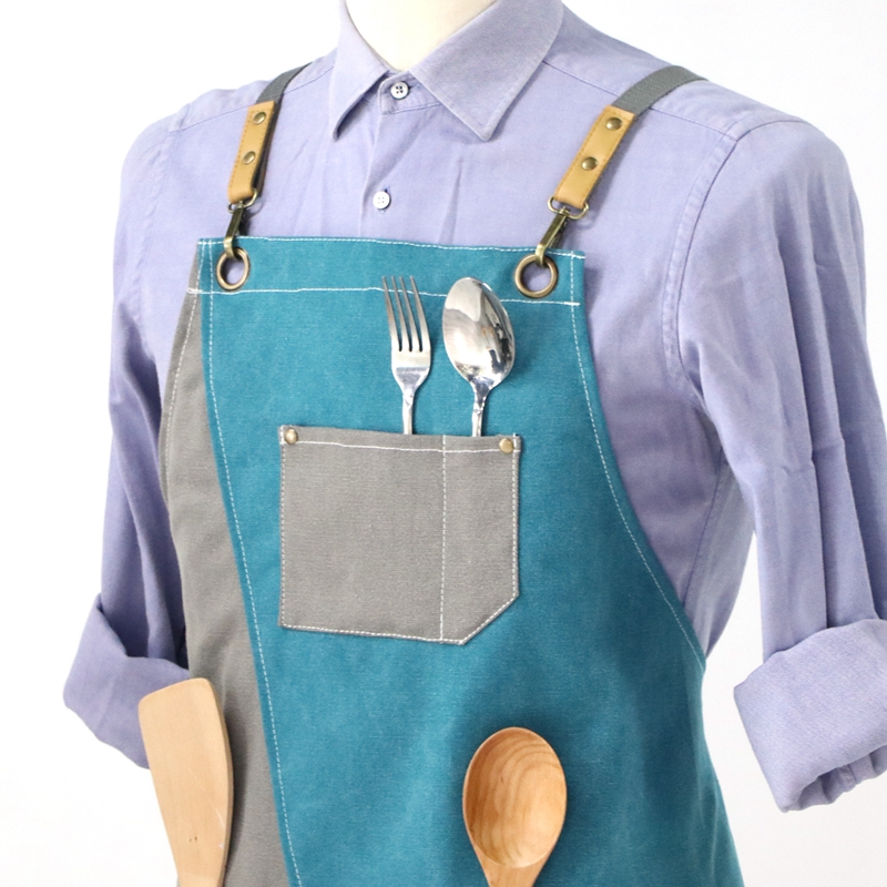 Original Design Factory New Style Polyester Cotton Canvas Apron , Professional Work Apron
