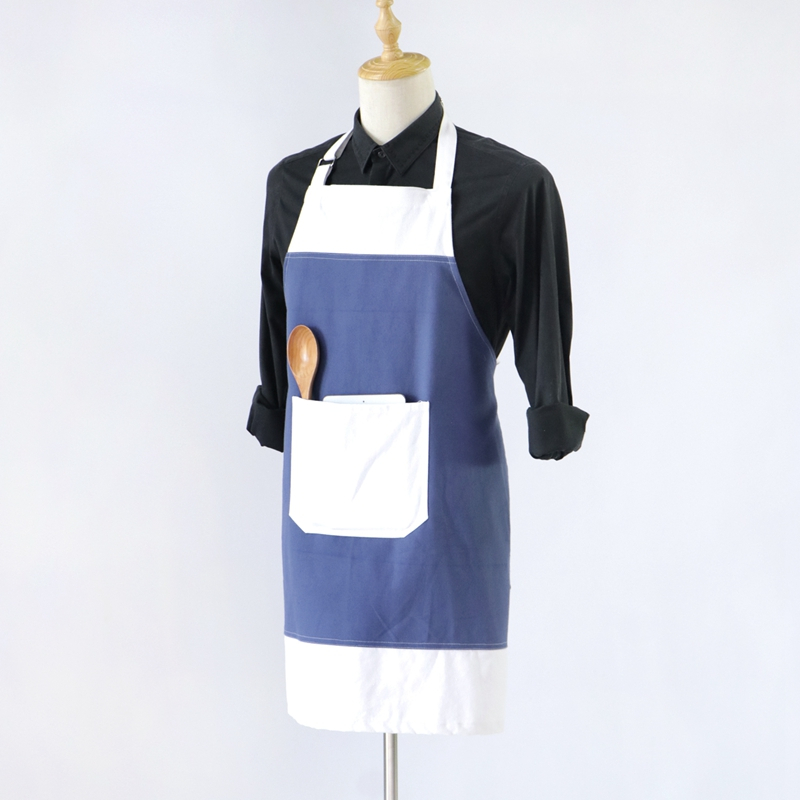 Factory Direct Wholesale Home Garden Cotton Apron Kitchen Cooking And Cleaning Apron
