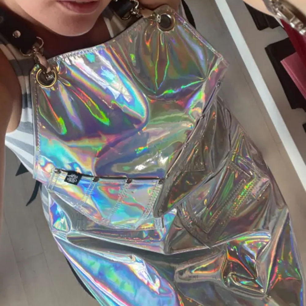 Fashional Design New Arrival Multi Pockets Bradium Transparent Waterproof Tpu Clear Apron with Leather Strap for Hair Stylist