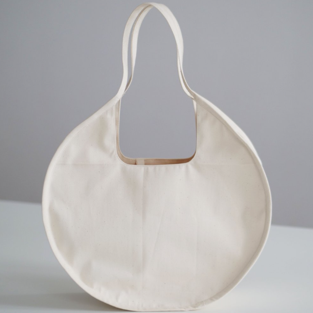  Round Bag With A Pouch Fashion Handbag Women Casual Canvas Bag Eco-friendly bags