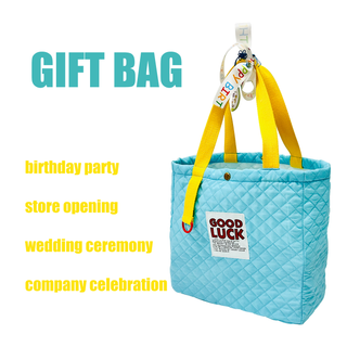 Fashion New Design Qulited Fabric Gift Bag for Birthday Party Weddind Gift Tote Bags for Packaging Delicious 