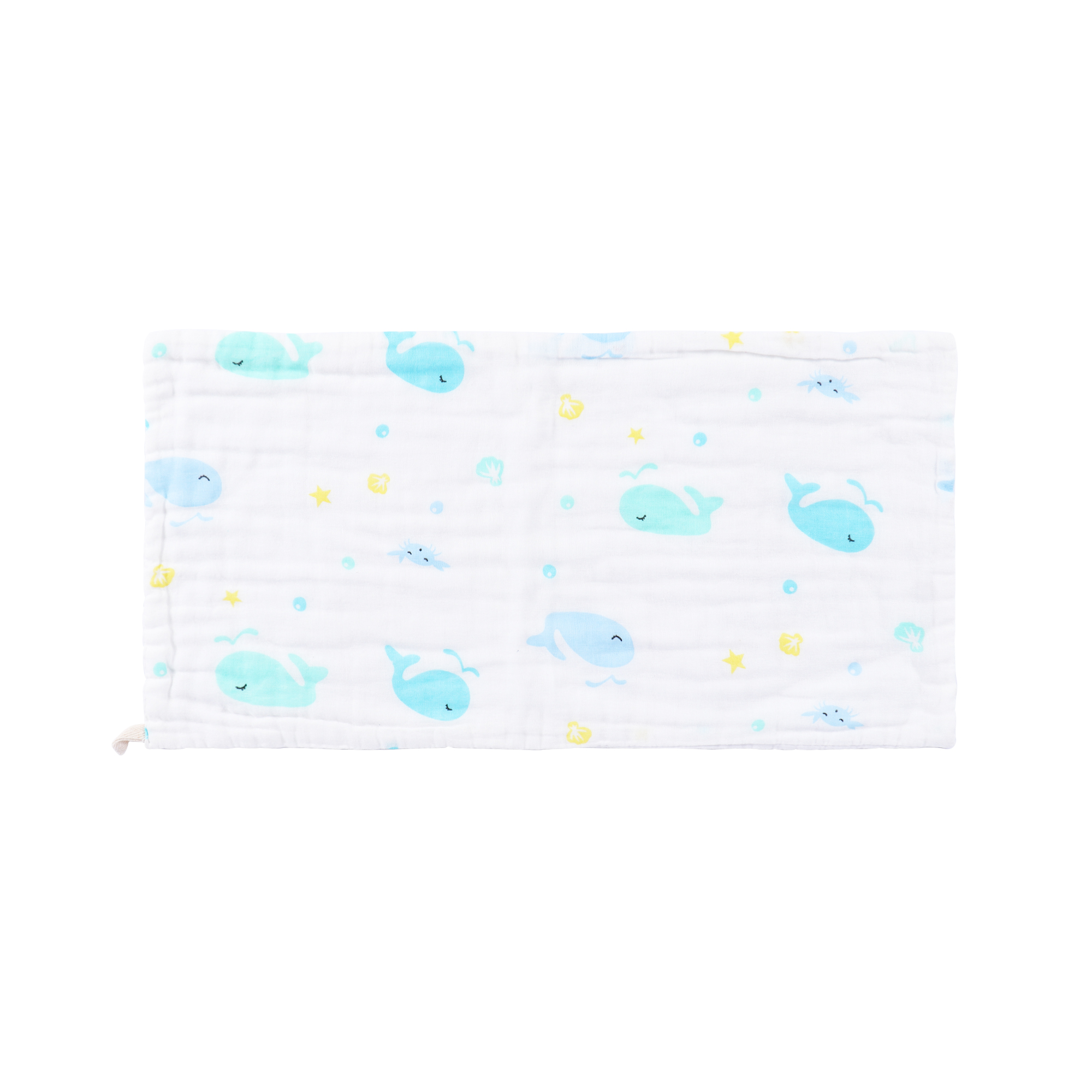 Custom Cartoon Logo Design Cotton Yarn Bib Set for Children Durable Soft Cotton Sweat Scarves 