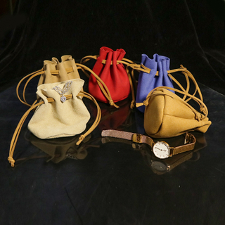 Factory Custom Microfiber Suede Gift Drawstring Bag for Jewelry And Watch Package