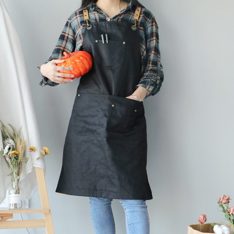 Various color design double-sided aprons for beauty salon for women