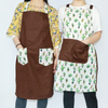 Full version printed polyester fabric kitchen cooking cleaning apron for couple