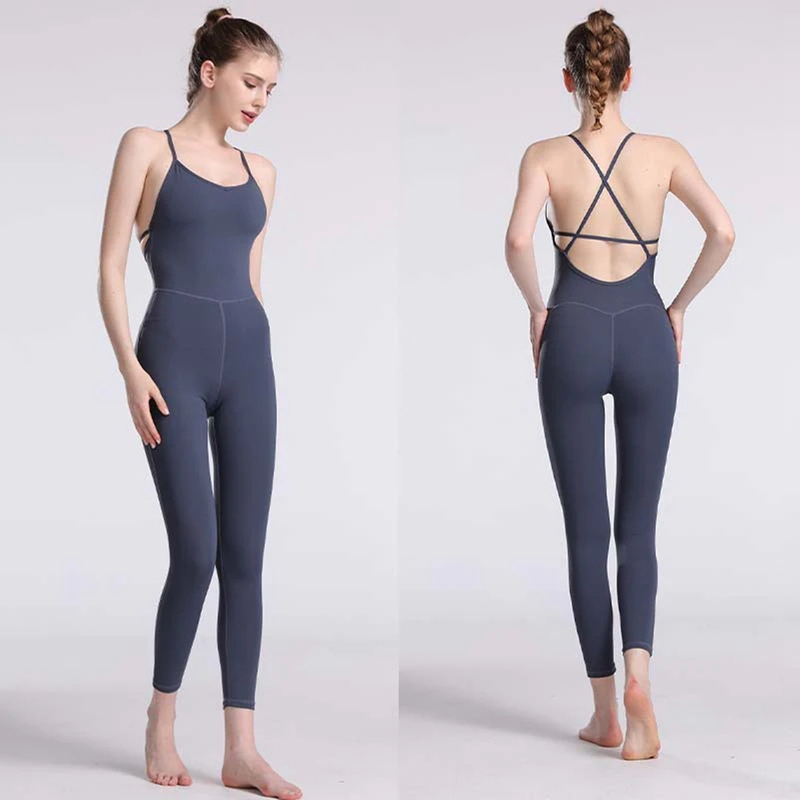 Wholesale Fashional One Piece Yoga Wear Women's Active High Waist Hip Lifting Workout Sets 