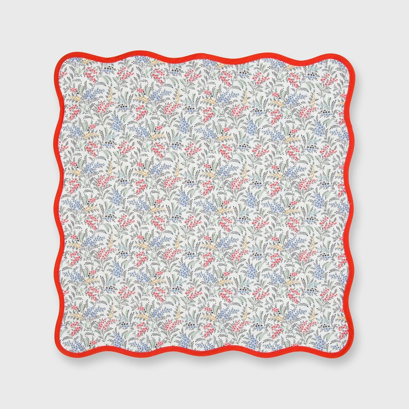 High Quality Scallop Edge Napkins Stone Washed 100% Natural Color Flax linen Table Napkins